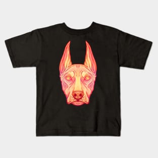 Dobermann Clay Ilustration Kids T-Shirt